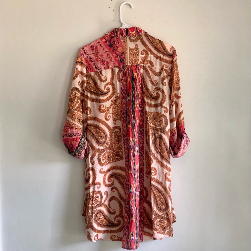 Soft Surroundings Patterned Button Up Tunic/Dress - image 6